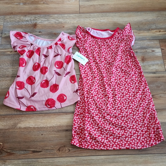 Carter's Other - NEW Carter's Just One You Girl's Nightgown Size 4T Red Hearts